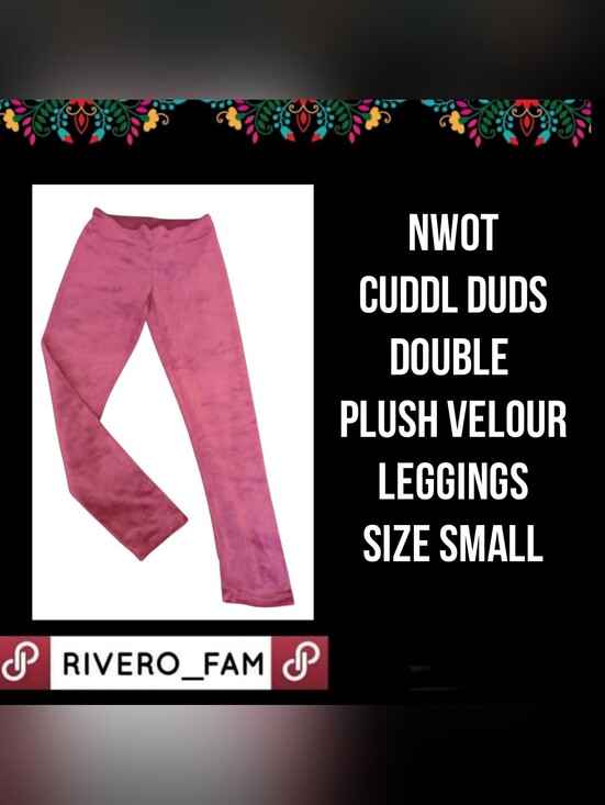 Cuddl Duds Pants - NWOT | CUDDL DUDS | DOUBLE PLUSH VELOUR LEGGINGS | SIZE SMALL